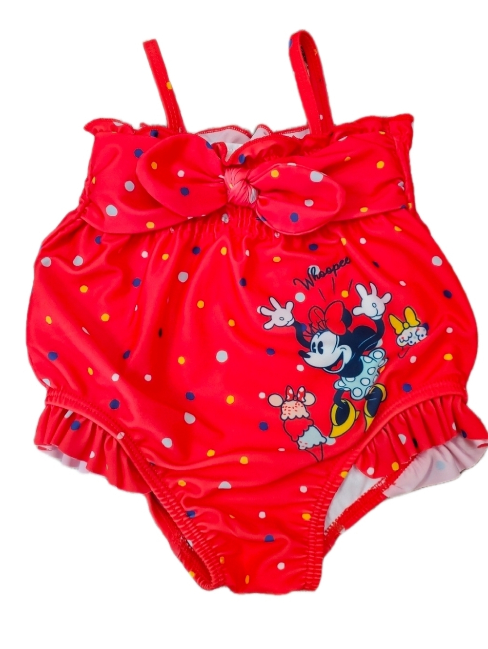 Disney Red Minnie Mouse Polka Dot Baby Girls One-Piece Swim